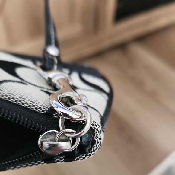 Coach Black and Grey Wristlet - Picture 6 of 11